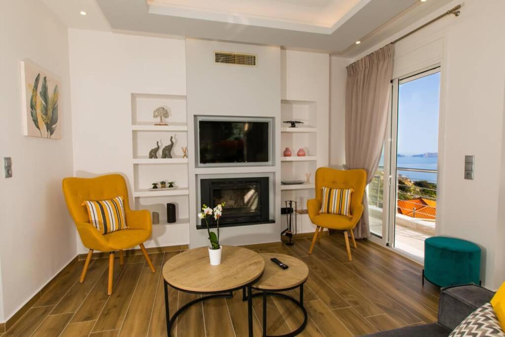 Villa Chrysi'S Ocean View Retreat Kerames Exterior foto